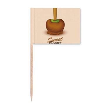 Imagem de Marcador de palito de sorvete marrom verde chocolate sorvete decoração de festa