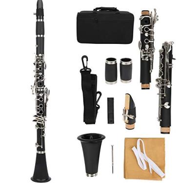 Imagem de BTER Clarinete Bb Profissional de 17 Chaves para Iniciantes com Palheta, Chave de Fenda, Estojo de Transporte e Ferramentas de Reparo, Conjunto de Clarinete Portátil