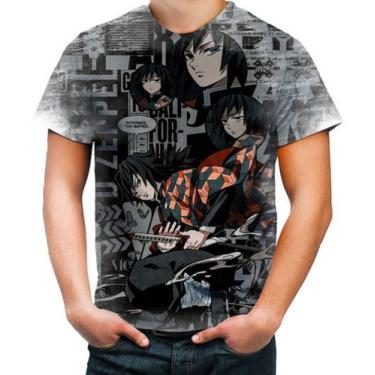 Imagem de Camiseta Camisa Inosuke Hashibira Kimetsu No Yaiba Demon 01 - Estilo K