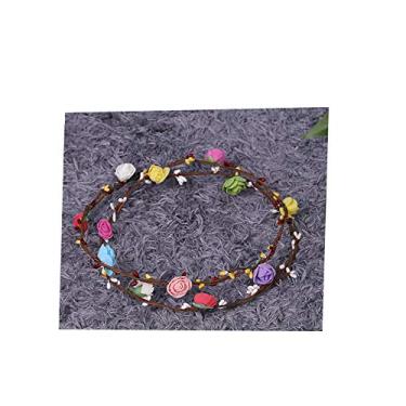Imagem de Bigfanshu Garland feminina Super Xiansen acessórios para madrinha de casamento foto infantil flor coreana cabelo em pó, Multi, One Size