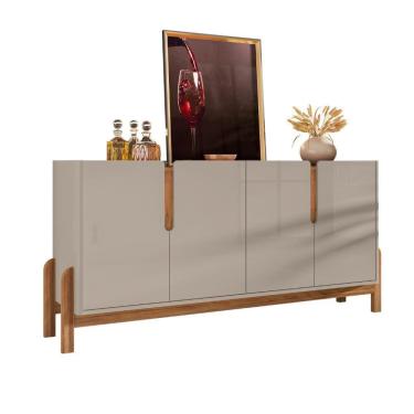 Imagem de Buffet  Lizz 1,70  Off-White/Cedro Casa D Movéis
