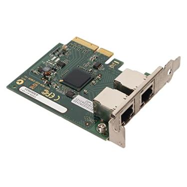 Imagem de Adaptador de Rede de Servidor, 10/100/1000 Mbps PCI X4 Express Gigabit Ethernet Card 2 RJ45 LAN Servidor Controlador de Rede, Suporte Padrão de Rede IEEE 802.3ab