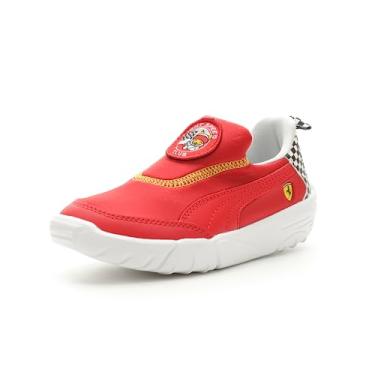 Imagem de PUMA Tênis infantil unissex Ferrari Bao Kart, Rosso Corsa-puma branco, 2 Little Kid