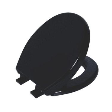 Imagem de Assento Sanitário Astra com Amortecedor Convencional Oval Preto Universal