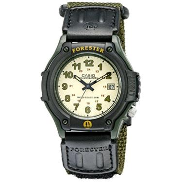 Imagem de Casio Relógio esportivo masculino FT500WC-3BVCF Forester com pulseira de nylon, Verde, Adult, Padrão