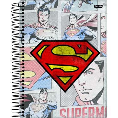 Imagem de Caderno Espiral Superman Jandaia 1 Materias 80 Fls