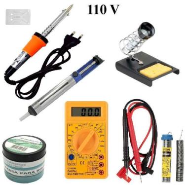 Imagem de Kit Ferro De Solda 6 Peças 60W 110V - De Coração Shop