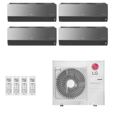 Imagem de Ar-Condicionado Multi Split Inverter LG 30.000 (1x Evap HW Artcool 7.000 + 1x Evap HW Artcool 9.000 + 2x Evap HW Artcool 12.000) Quente/Frio 220V