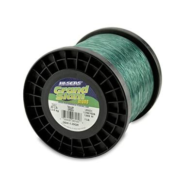 Imagem de Hi-Seas Linha de monofilamento Grand Slam, teste de 30 lb/11,3 kg.022 pol./0,55 mm de diâmetro, verde, 1,60 m/1,609 m