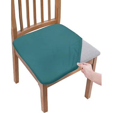 Imagem de Conjunto de 1 capa de assento de cadeira, capa verde para cadeiras de jantar, capas de cadeira para sala de jantar, capas de cadeira