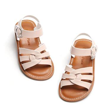 Imagem de Sandálias infantis para meninas – Sapatos leves de verão para Páscoa, verão, Bc222-nude, 4 Big Kid