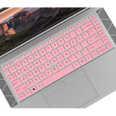 Imagem de Capa de teclado para notebook HP EliteBook 840 G7 G8 de 14 polegadas, protetor de teclado HP EliteBook 845 G7 G8 de 14 polegadas [não serve para HP Elitebook 840 G5/G6]-rosa