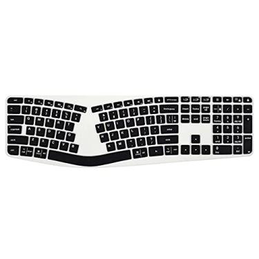 Imagem de CaseBuy Capa de teclado compatível com teclado ergonômico sem fio Logitech Ergo K860, acessórios Logitech K860, película protetora de teclado K860, preta