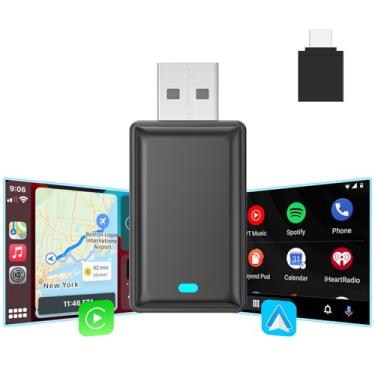 Imagem de CarProKit Adaptador 2.0 Wireless CarPlay Android Auto 2 em 1 USB Dongle, Conver Original Wired CarPlay Android Auto para sem fio, atualizações online, para carros com CarPlay original com fio |