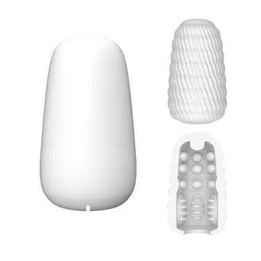 Imagem de Ovo Masturbador Masculino | Stroker de buceta de bolso de prazer portátil com vagina texturizada giratória, copo de masturbação elástico ultramacio (holicxxxegg03)