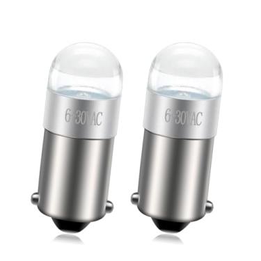 Imagem de Ruiandsion BA9S Lâmpada LED de mapa interior branca 1891 para porta-luvas de painel de instrumentos (pacote com 2)