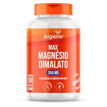 Imagem de Max Magnésio Dimalato, 350mg de magnésio elementar por dose, 180 cápsulas, Biogens