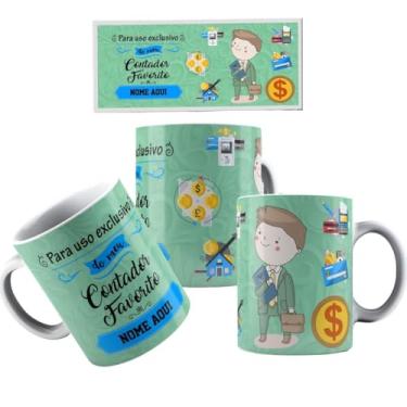 Imagem de Canecas de Porcelana Personalizadas Profissões 8 (Contador)