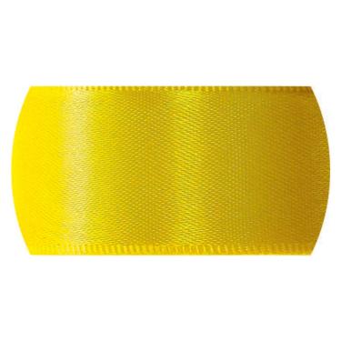 Imagem de Fita de Cetim Progresso Face Simples, Rolo c/ 100m, 7mm, Amarelo Gema - CF001.763