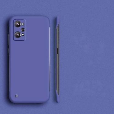 Imagem de Capa ultrafina sem moldura para PC para OPPO para Realme 11 10 Pro Plus GT NEO 3 2T 2 5G GT 2 Pro 5G capa de telefone rígida fosca colorida, D roxo, para Realme GT 5G