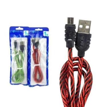 Imagem de Cabo MicroUSB V8 Inova 1m Carregamento Rápido