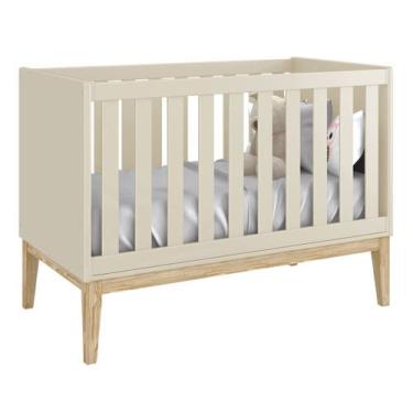 Imagem de Berço Americano Classic New Areia Fosco com Natural - MoveisAqui - REL
