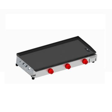 Imagem de Chapa Chapeira 70x30 Chapa de Lanches Semiprofissional SEM PRENSA A Gá