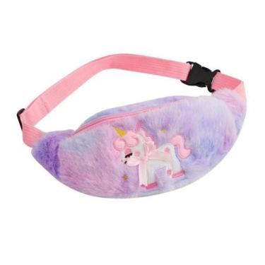 Imagem de Pochete Infantil Unicórnio Bolsa Cintura Mochila Escolar - American