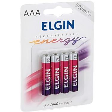 Imagem de Pilha Palito AAA Recarregável Sm 4 Pc 000000082169 Elgin, 4