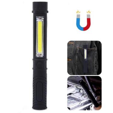 Imagem de Lanterna LED Magnética Portátil tipo Caneta Luz de Trabalho a Pilha - 