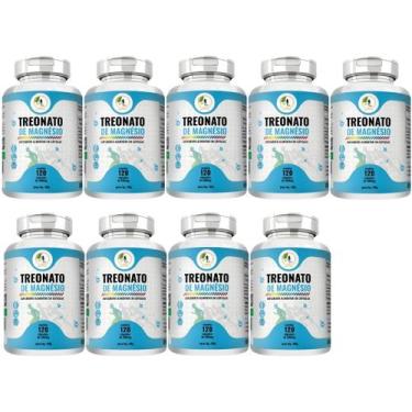 Imagem de KIT C/9 Treonato De Magnésio 500mg - 60 Cápsulas - Fits Life