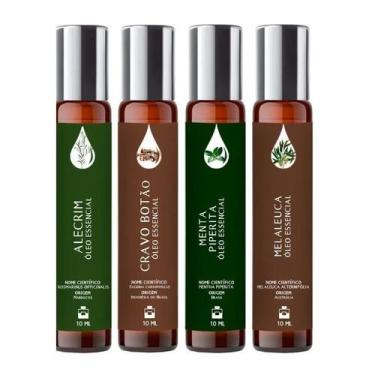 Imagem de Kit 4 Óleos Essenciais Roll On 10Ml - Top Mais Vendidos - Essência Do 