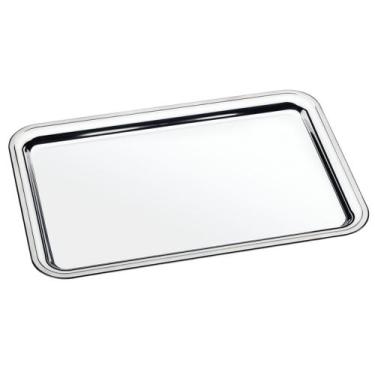 Imagem de Bandeja Retangular Tramontina Buena em Aço Inox 49x33 cm, Inox