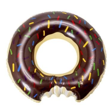 Imagem de Boia Donut dos Simpsons Marrom Com Mordida Natação Aula - Elite