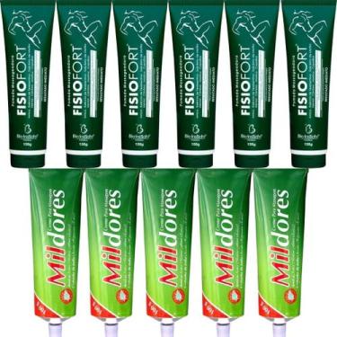Imagem de Revenda Atacado 6 Pomada Massageadora Fisiofort 150g + 5 Creme Para Ma