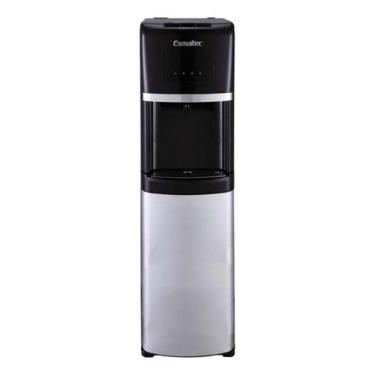 Imagem de Bebedouro De Agua Esmaltec Egcqf Preto E Aco Inox 127V, Preto e Prata,