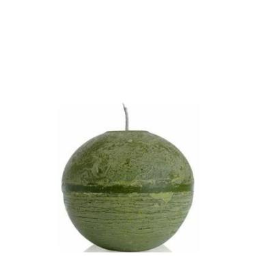 Imagem de Vela Bola 12 Cm Marfim - Candella, Verde Bambú