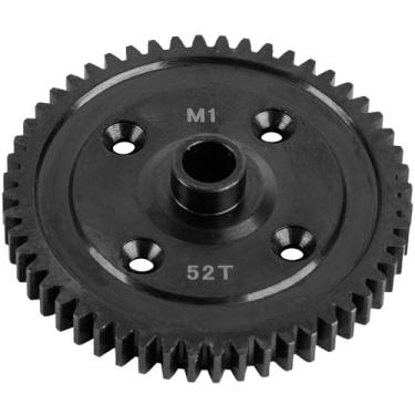 Imagem de RcarmubWow Steel M1 52T Spur Gear Main Gear Upgrades Part for 1/8 Sledge 4WD #95076-4,Harden Steel RC M1 52T Big Gear Hops Up for Sledge Monster Truck