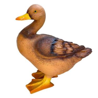 Imagem de Escultura Pato em Pé 28Cm Resina - Ornamento de Jardim - LZ Decorações