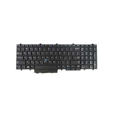 Imagem de Novo teclado de substituição para Dell SG-63310-XUA SN7232BL 383D7 0383D7 Precision 3510 M3510 7510 M7510 7710 M7710 Latitude E5550 E5570 E5580 E5590 E55911 Com retroiluminação, sem moldura, preto