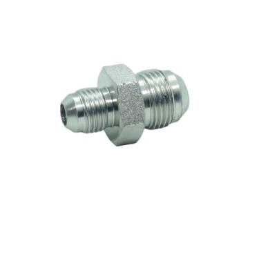 Imagem de CDQBWKJGFJ 2 peças 1/5.1 cm JIC (3/10.2 cm-16) macho x 3/20.3 cm macho JIC 37° (9/40.6 cm-18) flare adaptador redutor de união reta encaixe hidráulico