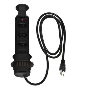 Imagem de Pix Torre Tomada C/3 Tomadas 2p+T Preta 3.650.7297