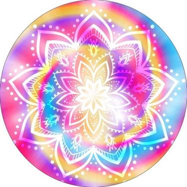 Imagem de Painel De Festa Redondo 1,50x1,50 - Tie Dye Mandala Hippie 011 - Via C