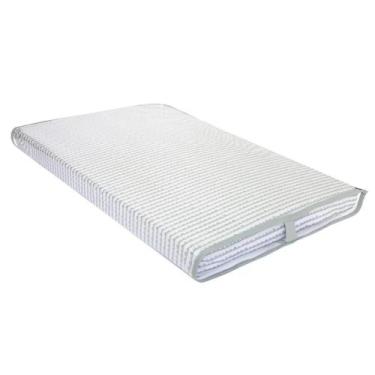 Imagem de Trocador De Bebê Ondinha Cinza Com Viés Cinza Unissex - Potinho de Mel