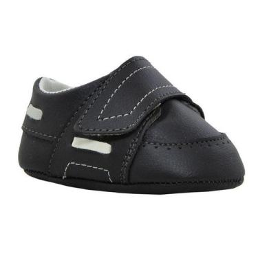 Imagem de Sapatinho de Bebê Bicho de Pé - Dockside Masculino com Fecho - Sintéti