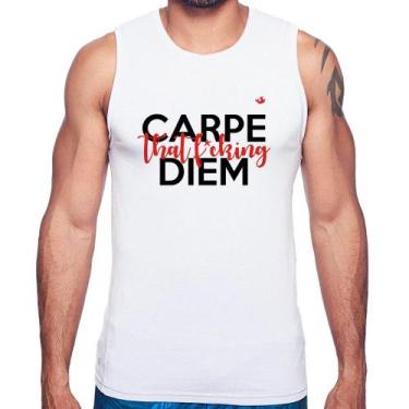 Imagem de Regata Carpe that fucking Diem - Foca na Moda, Branco, M