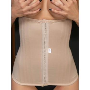 Imagem de Cinta Modeladora Faixa De Alta Compresão 16 Barbatanas Afina Cintura A