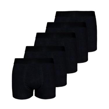 Imagem de Kit com 5 Cuecas Boxer Box Try Basics Algodão Cotton Lisa Básica Casua