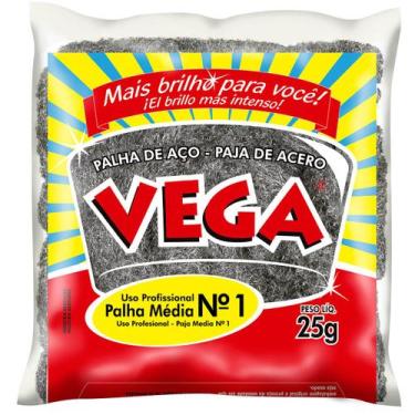 Imagem de Palha de Aço nç 01 Vega Steel fardo com 20 unidades