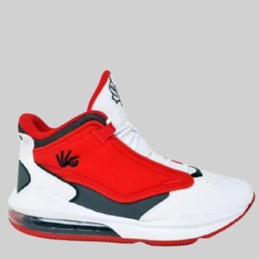 Imagem de Tênis Masculino Volei Confortavel Six Street Ankaa, 43, Vermelho, Bran